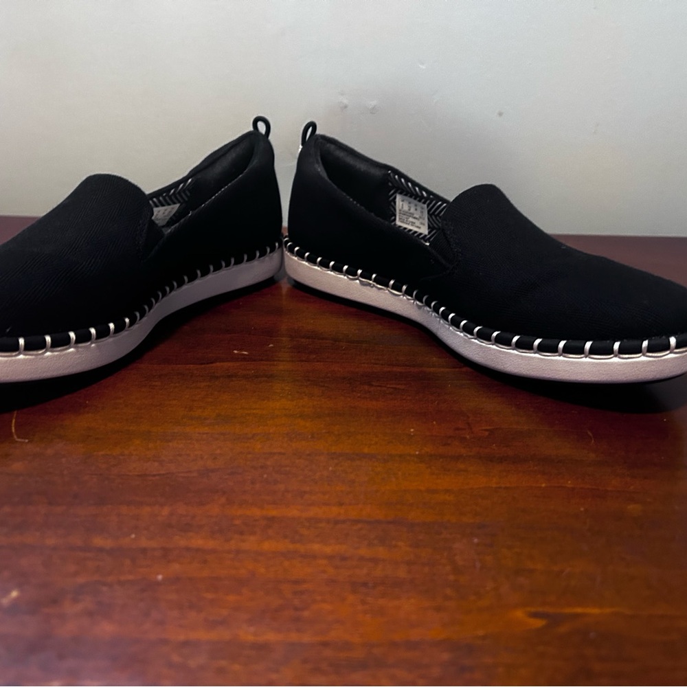 Clarks womens black canvas stepglow slip in size 7 1/2 - Picture 11 of 13